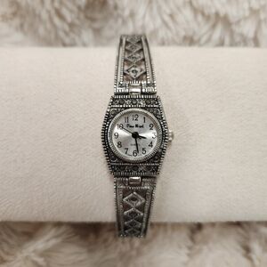 Vintage Pierre Nicol Women's Art Deco Marcasite Bracelet Wrist Watch